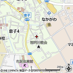 福岡県那珂川市恵子3丁目6周辺の地図