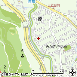 福岡県筑紫野市原166-87周辺の地図