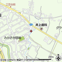 福岡県筑紫野市原166-327周辺の地図