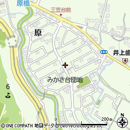 福岡県筑紫野市原166周辺の地図