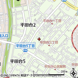 福岡県春日市平田台3丁目118周辺の地図