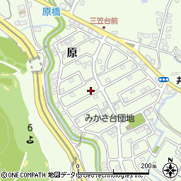 福岡県筑紫野市原166-95周辺の地図