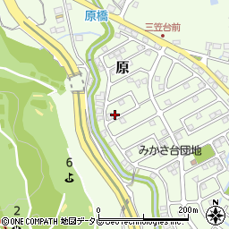 福岡県筑紫野市原166-77周辺の地図
