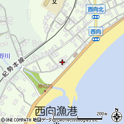 和歌山県東牟婁郡串本町西向858周辺の地図