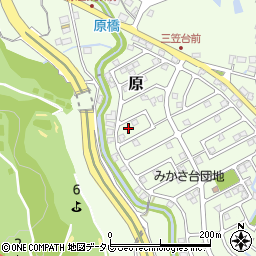 福岡県筑紫野市原166-74周辺の地図