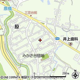 福岡県筑紫野市原166-268周辺の地図