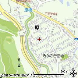 福岡県筑紫野市原166-72周辺の地図