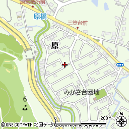 福岡県筑紫野市原166-67周辺の地図