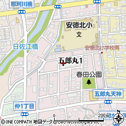 福岡県那珂川市五郎丸1丁目122周辺の地図