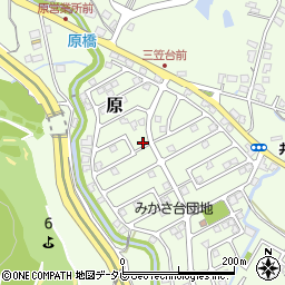 福岡県筑紫野市原166-68周辺の地図