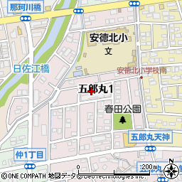 福岡県那珂川市五郎丸1丁目123周辺の地図