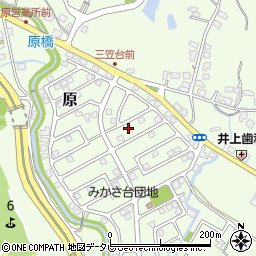 福岡県筑紫野市原166-253周辺の地図