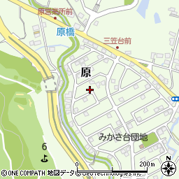福岡県筑紫野市原166-64周辺の地図
