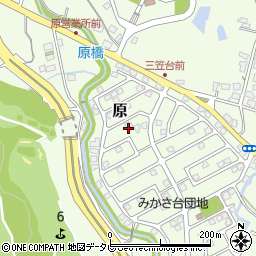 福岡県筑紫野市原166-58周辺の地図