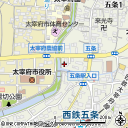 福岡ライフエナジー株式会社　太宰府ＳＳ周辺の地図