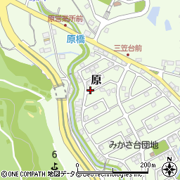 福岡県筑紫野市原166-48周辺の地図