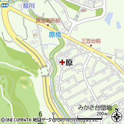 福岡県筑紫野市原166-32周辺の地図