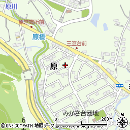 福岡県筑紫野市原166-53周辺の地図