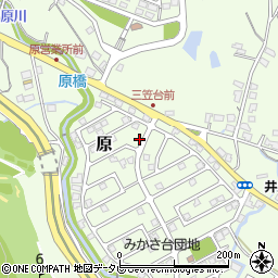 福岡県筑紫野市原166-55周辺の地図