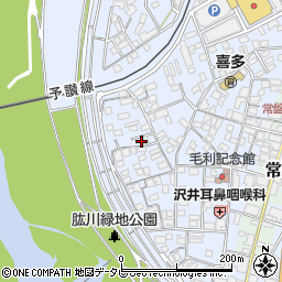 愛媛県大洲市中村340周辺の地図
