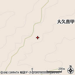 愛媛県喜多郡内子町大久喜乙周辺の地図