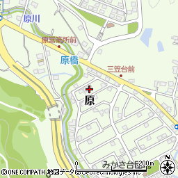 福岡県筑紫野市原166-28周辺の地図