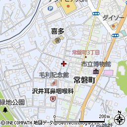 愛媛県大洲市中村周辺の地図