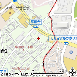 福岡県春日市平田台1丁目62周辺の地図