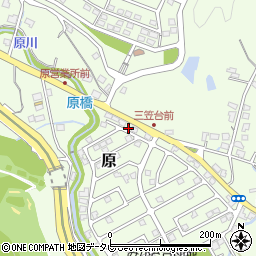 福岡県筑紫野市原166-22周辺の地図