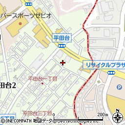 福岡県春日市平田台1丁目60周辺の地図