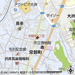 愛媛県大洲市常磐町周辺の地図