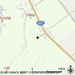 福岡県嘉麻市小野谷61周辺の地図