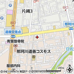 福岡銀行那珂川支店周辺の地図