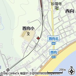 和歌山県東牟婁郡串本町西向689周辺の地図