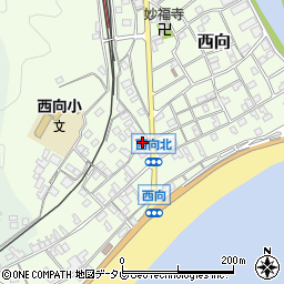 和歌山県東牟婁郡串本町西向697周辺の地図