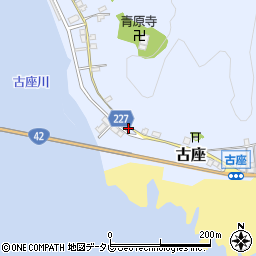 和歌山県東牟婁郡串本町古座307-17周辺の地図