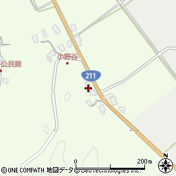 福岡県嘉麻市小野谷65周辺の地図
