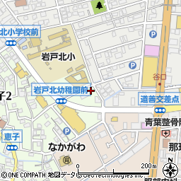 福岡県那珂川市恵子1丁目5周辺の地図