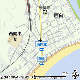 和歌山県東牟婁郡串本町西向696周辺の地図