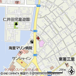 三里郵便局周辺の地図