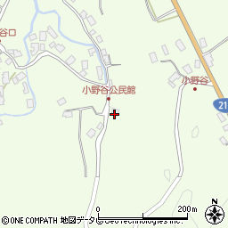 福岡県嘉麻市小野谷571周辺の地図