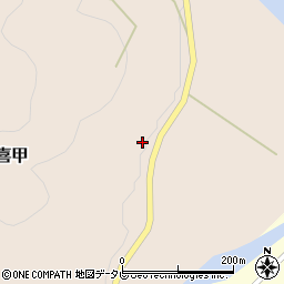 愛媛県喜多郡内子町大久喜甲周辺の地図