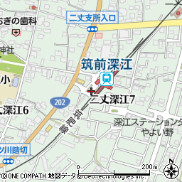 筑前深江駅周辺の地図