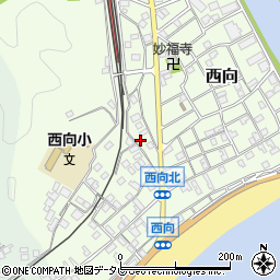 和歌山県東牟婁郡串本町西向676周辺の地図