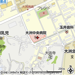 ワタキューセイモア株式会社　大洲中央病院内売店周辺の地図