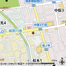 那珂川松木郵便局周辺の地図