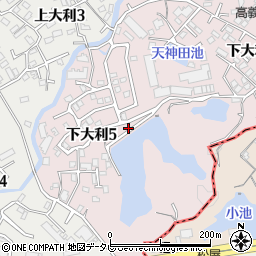 下大利矢倉2号公園周辺の地図
