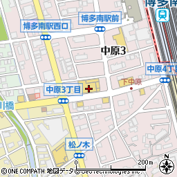 エフコープ那珂川店周辺の地図