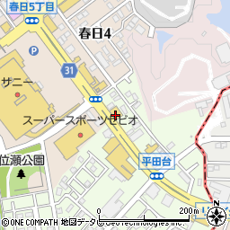 バイクセンター福岡本店周辺の地図