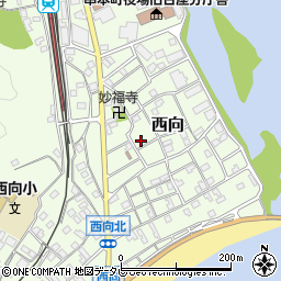 和歌山県東牟婁郡串本町西向504周辺の地図